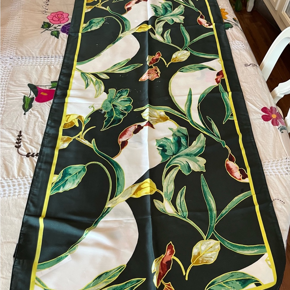 NWT White House Black Market Floral Scarf